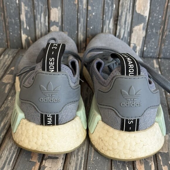 Adidas NMD R1 Women's Sneakers Running Shoe Athletic Footwear Raw Steel Sz 8 - Picture 4 of 8